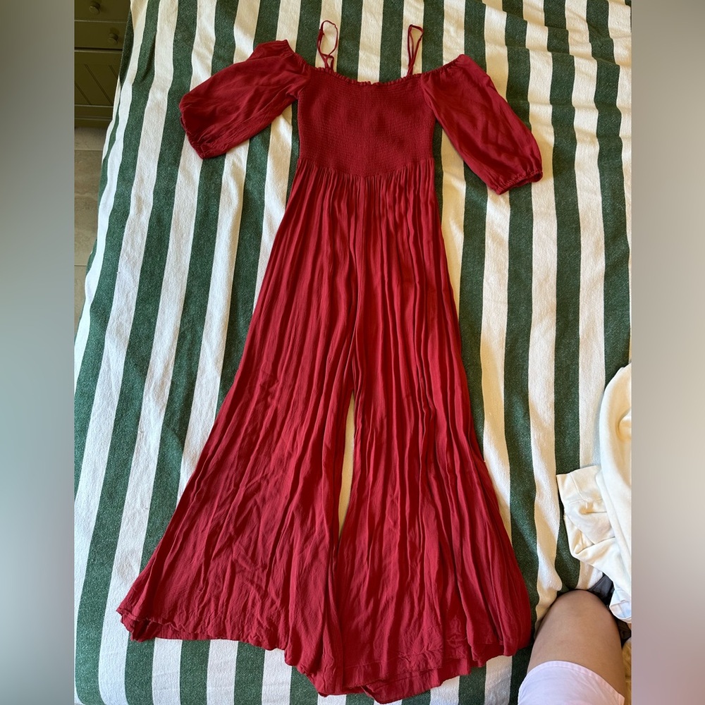 Anthropology, red jumpsuit, size XS - Picture 2 of 2